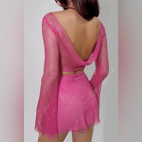 Pink mesh set - Picture 3 of 4